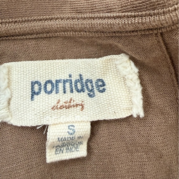 Anthropologie Porridge Sleeveless Taupe Wrap Dress - Picture 8 of 11